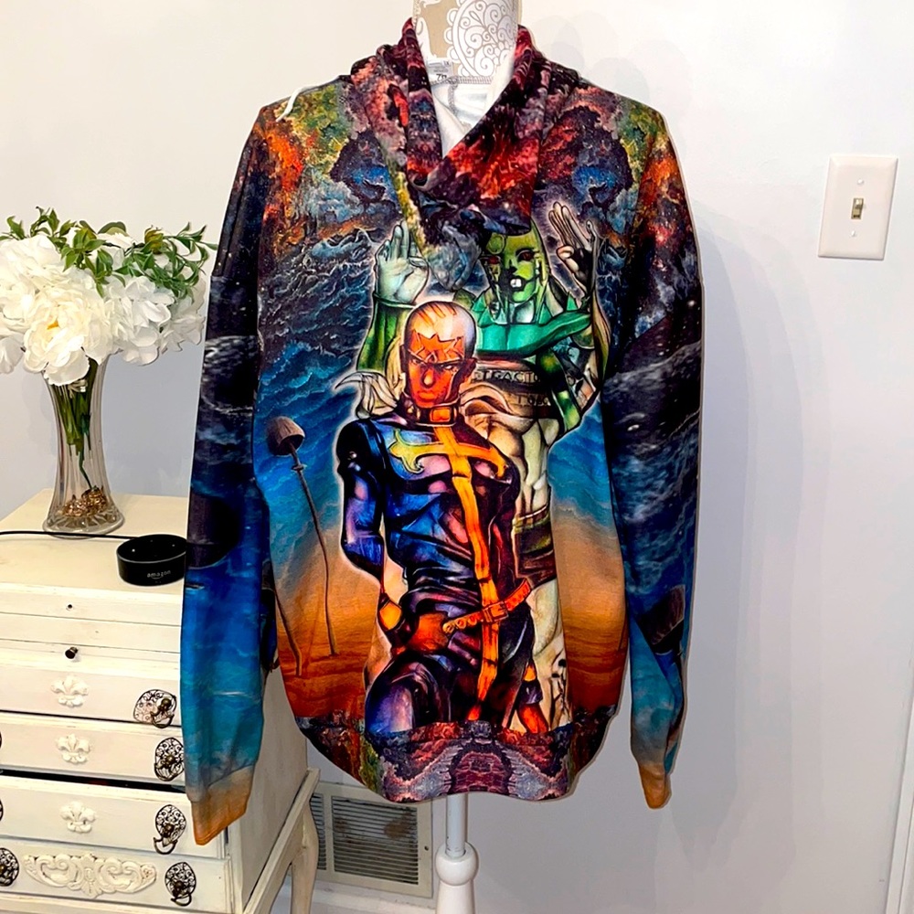 NWOT unique anime hoodie